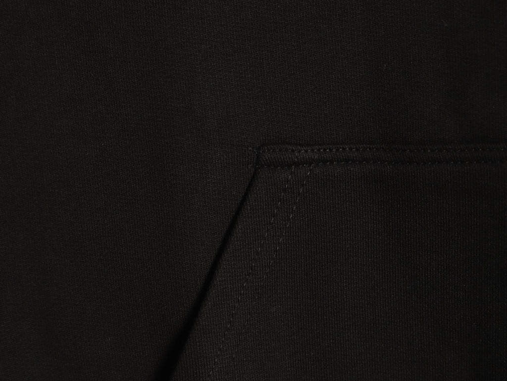 Balenciaga BLCG 26SS Blurred Cola-Style Logo Black Hoodie