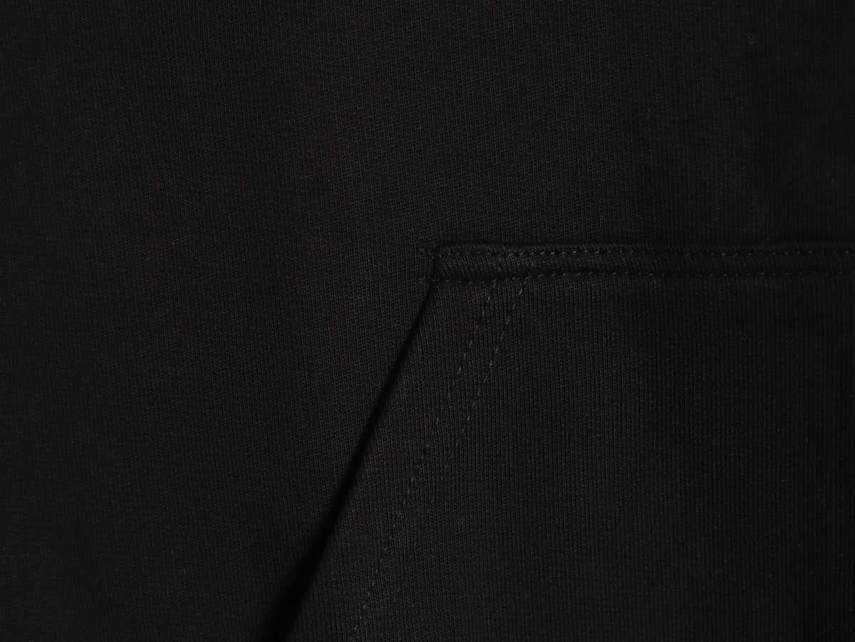 Balenciaga BLCG 26SS Blurred Cola-Style Logo Black Hoodie