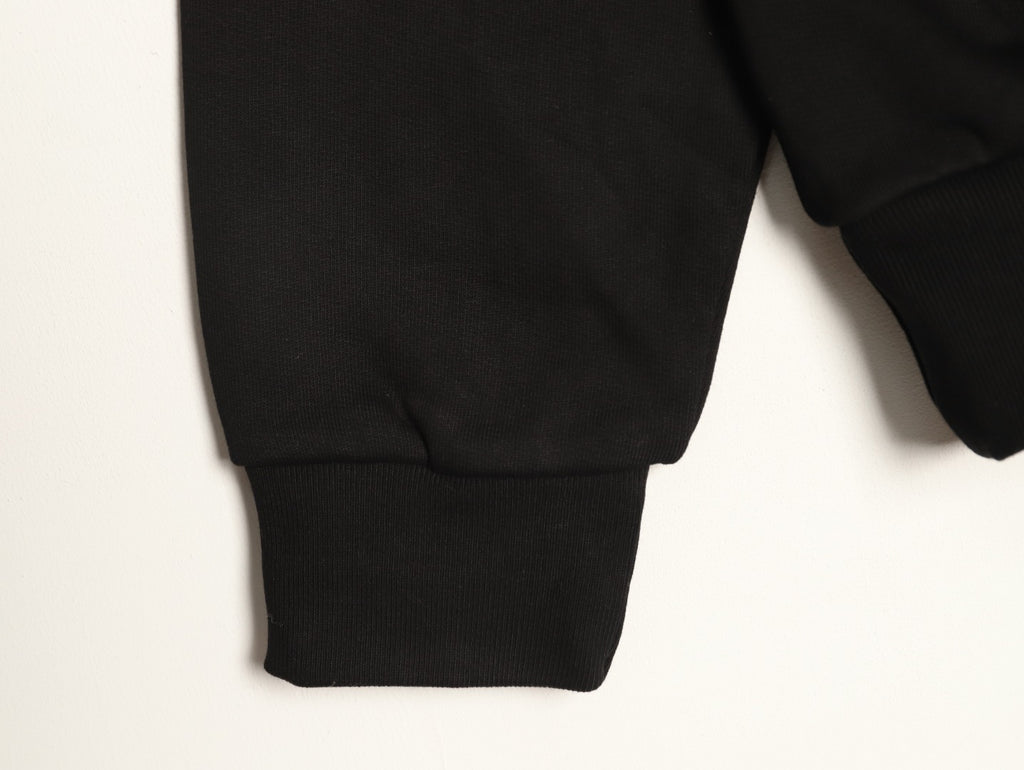 Balenciaga BLCG 26SS Blurred Cola-Style Logo Black Hoodie
