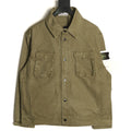 Stone Island Washed Olive Utility Work Jacket