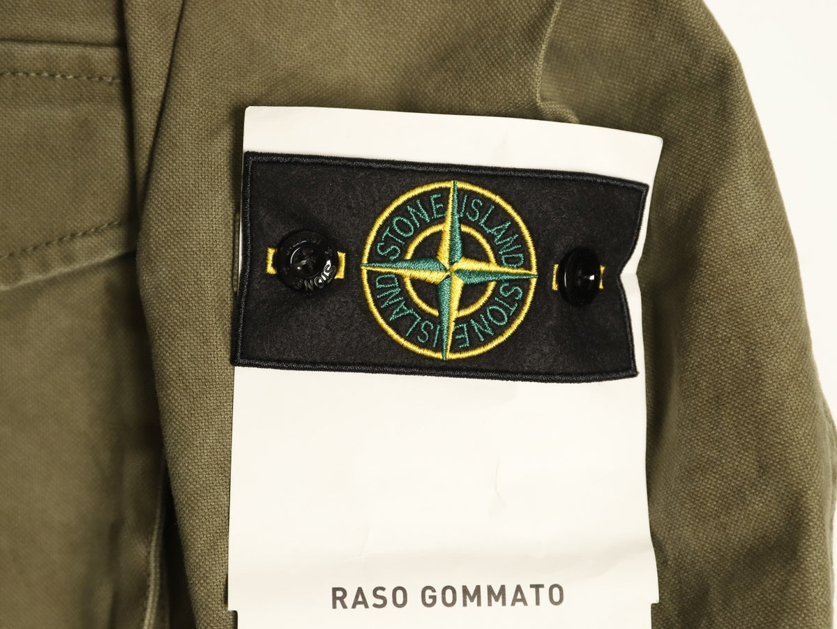 Stone Island Washed Olive Utility Work Jacket