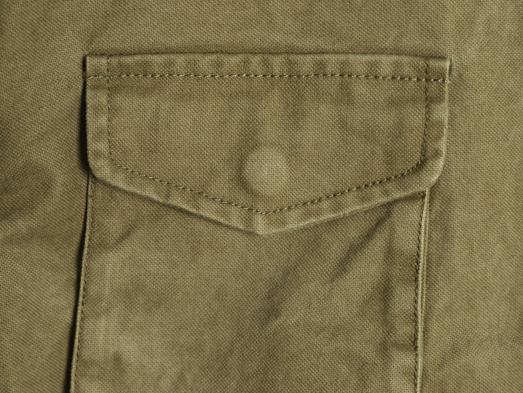 Stone Island Washed Olive Utility Work Jacket