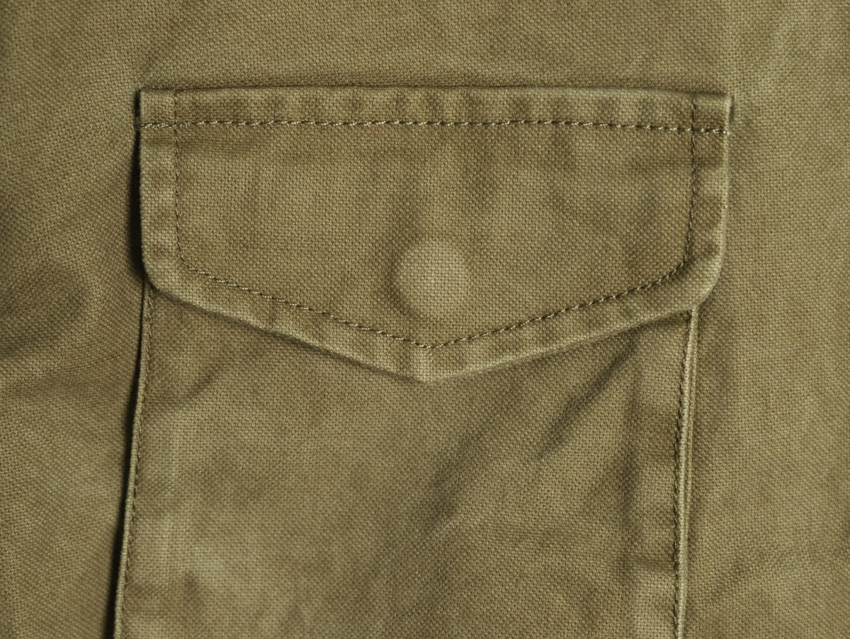 Stone Island Washed Olive Utility Work Jacket