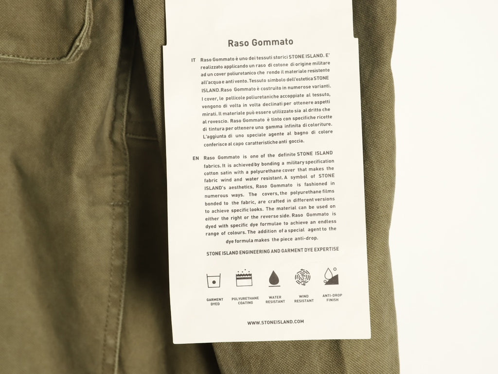 Stone Island Washed Olive Utility Work Jacket