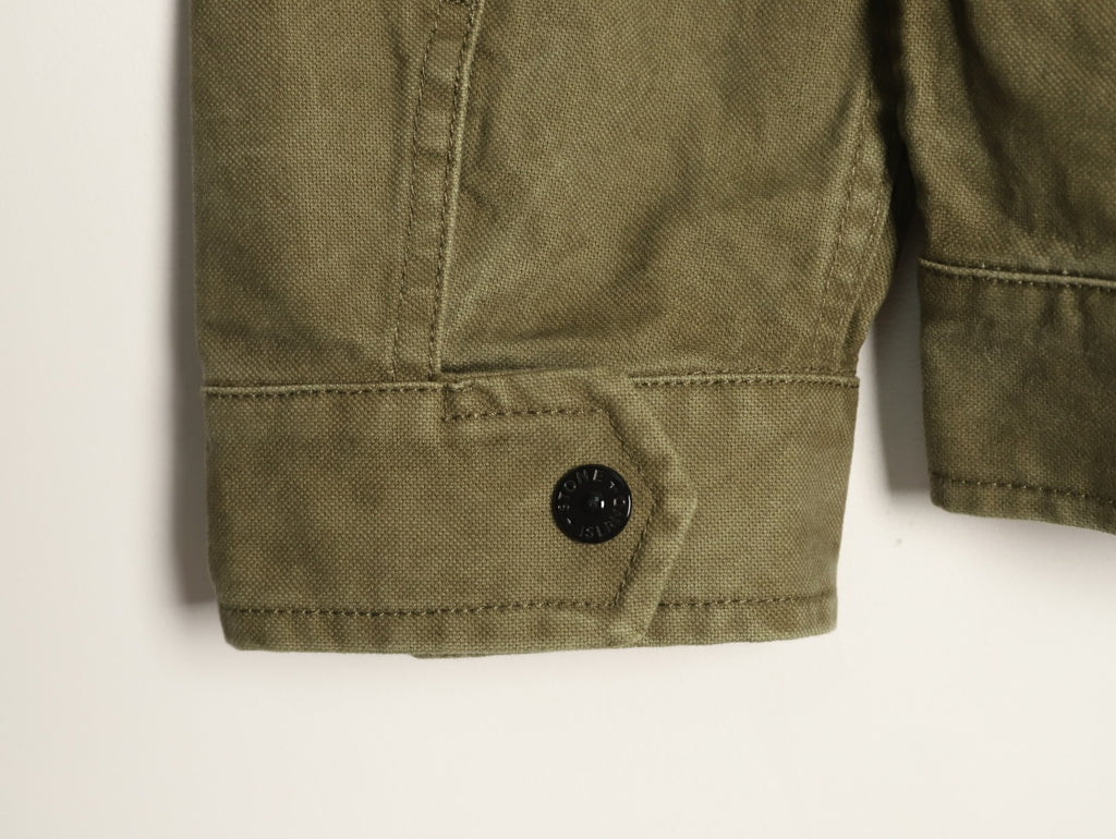 Stone Island Washed Olive Utility Work Jacket