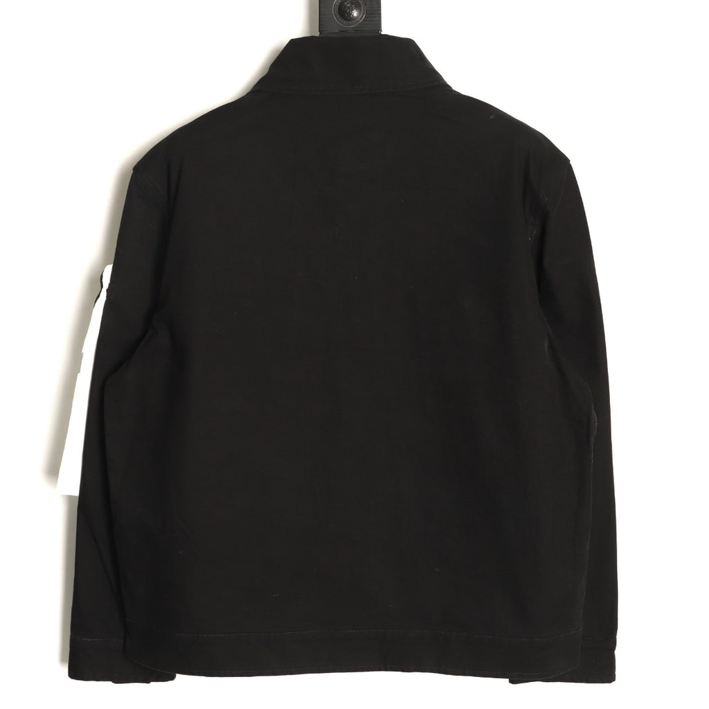 Stone Island Washed Black Utility Work Jacket