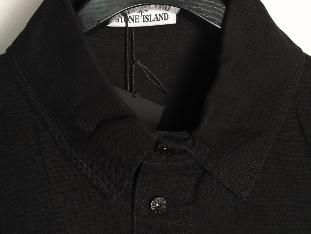Stone Island Washed Black Utility Work Jacket