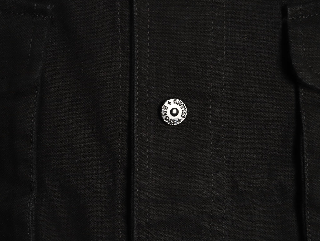 Stone Island Washed Black Utility Work Jacket