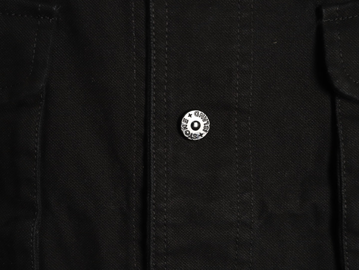 Stone Island Washed Black Utility Work Jacket