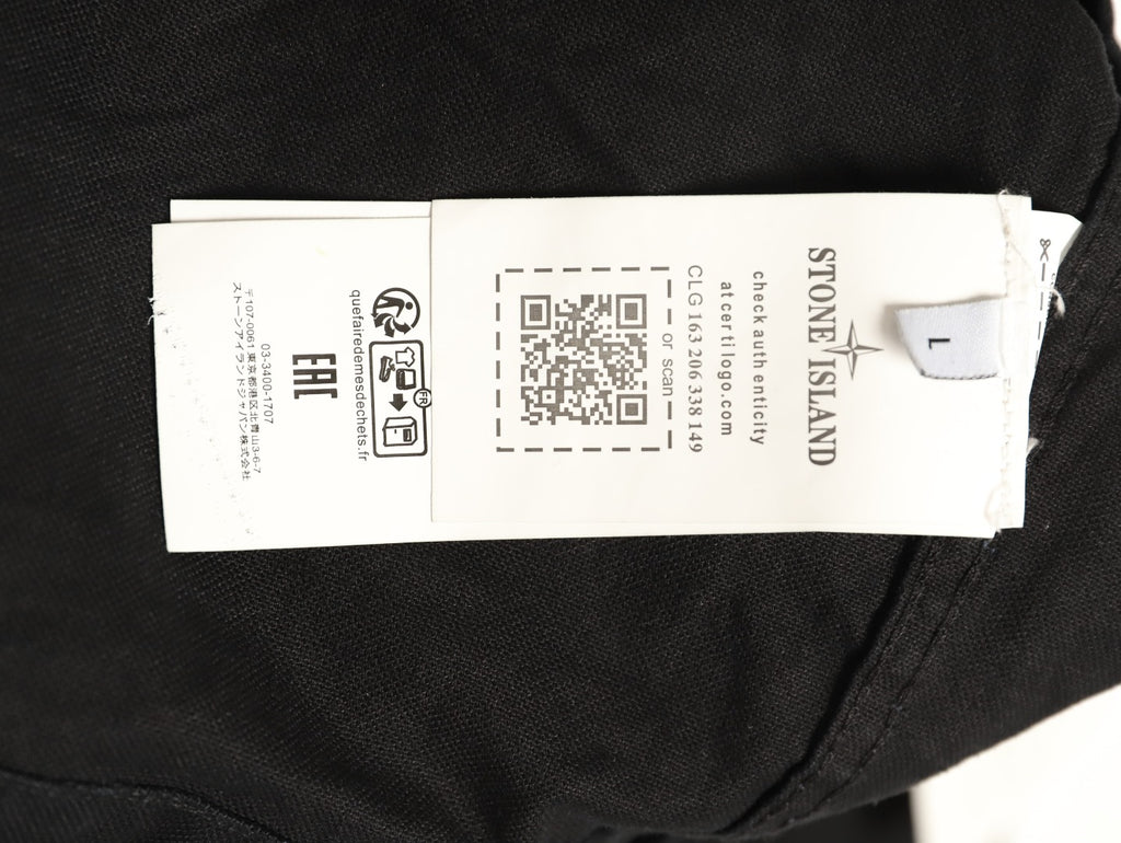 Stone Island Washed Black Utility Work Jacket