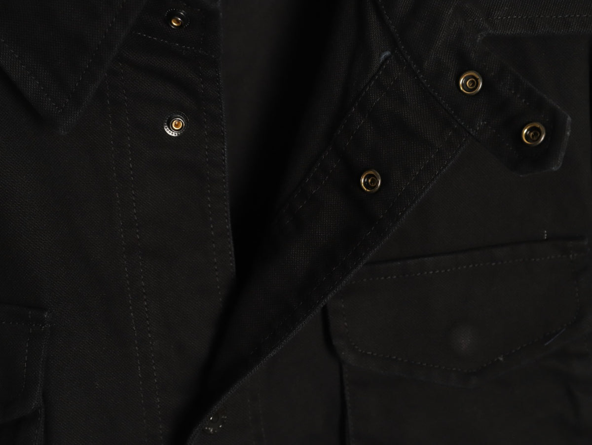 Stone Island Washed Black Utility Work Jacket