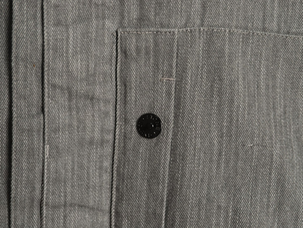 Stone Island Gray Utility Pocket Longline Shirt Jacket