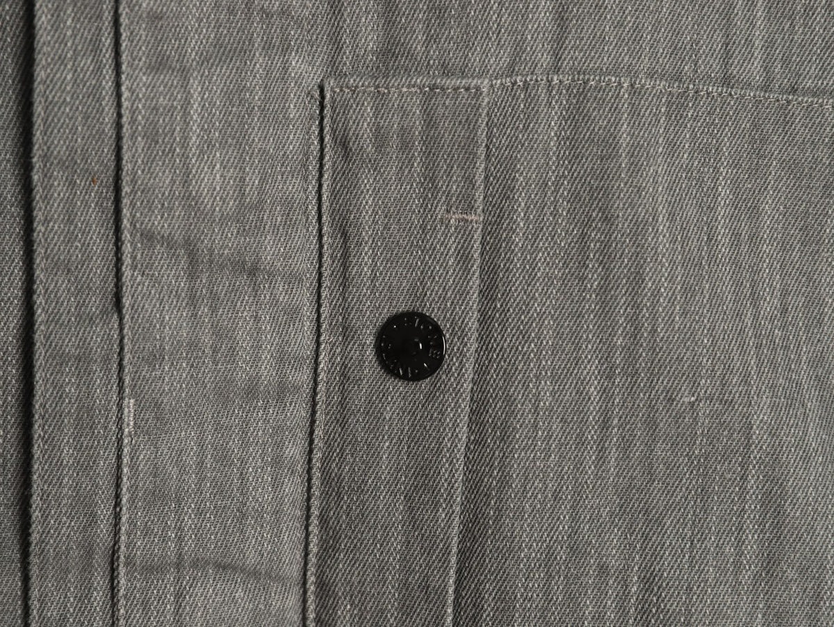 Stone Island Gray Utility Pocket Longline Shirt Jacket