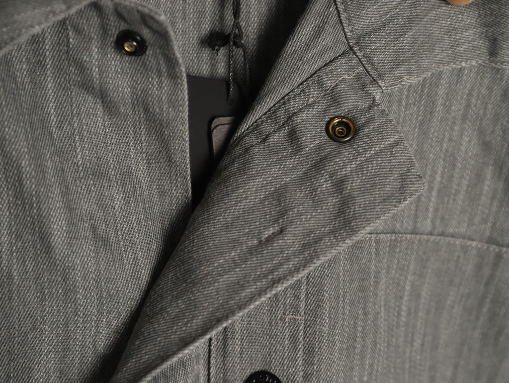 Stone Island Gray Utility Pocket Longline Shirt Jacket