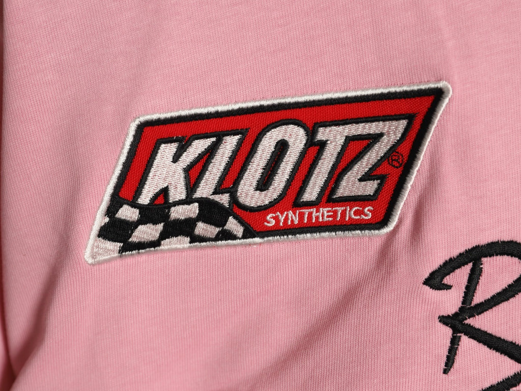 Supreme x Vanson Leathers SS26 Mesh-Panel Logo Embroidered Pink Long-Sleeve Top