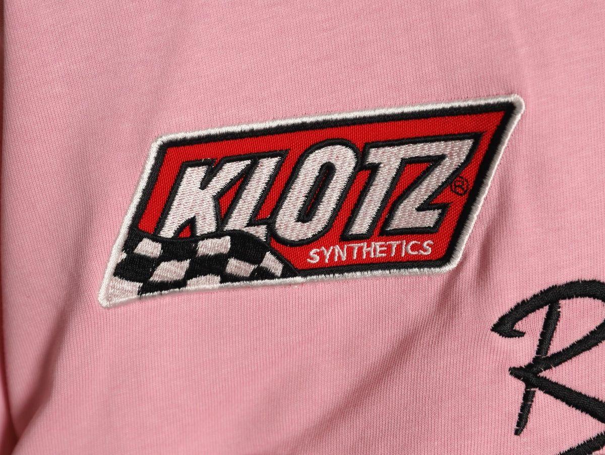 Supreme x Vanson Leathers SS26 Mesh-Panel Logo Embroidered Pink Long-Sleeve Top