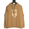 Burberry 22FW Label Patch Camel Hooded Sweatshirt