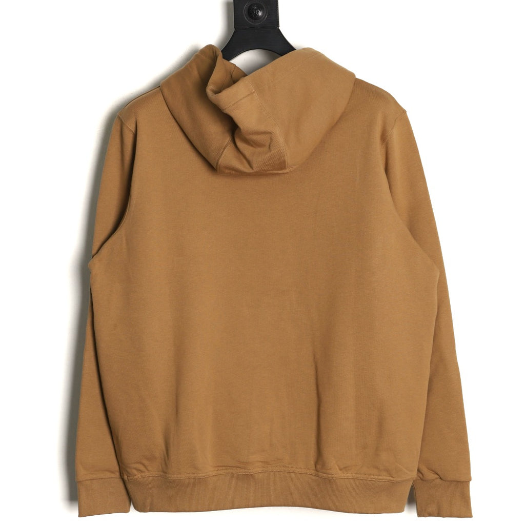 Burberry 22FW Label Patch Camel Hooded Sweatshirt