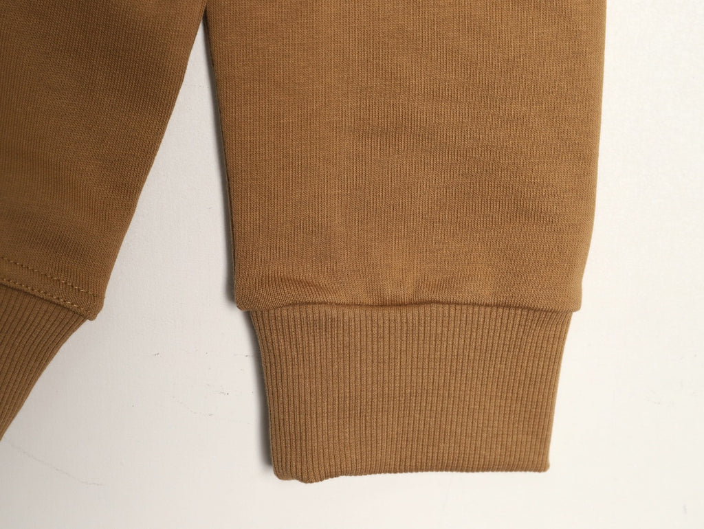 Burberry 22FW Label Patch Camel Hooded Sweatshirt