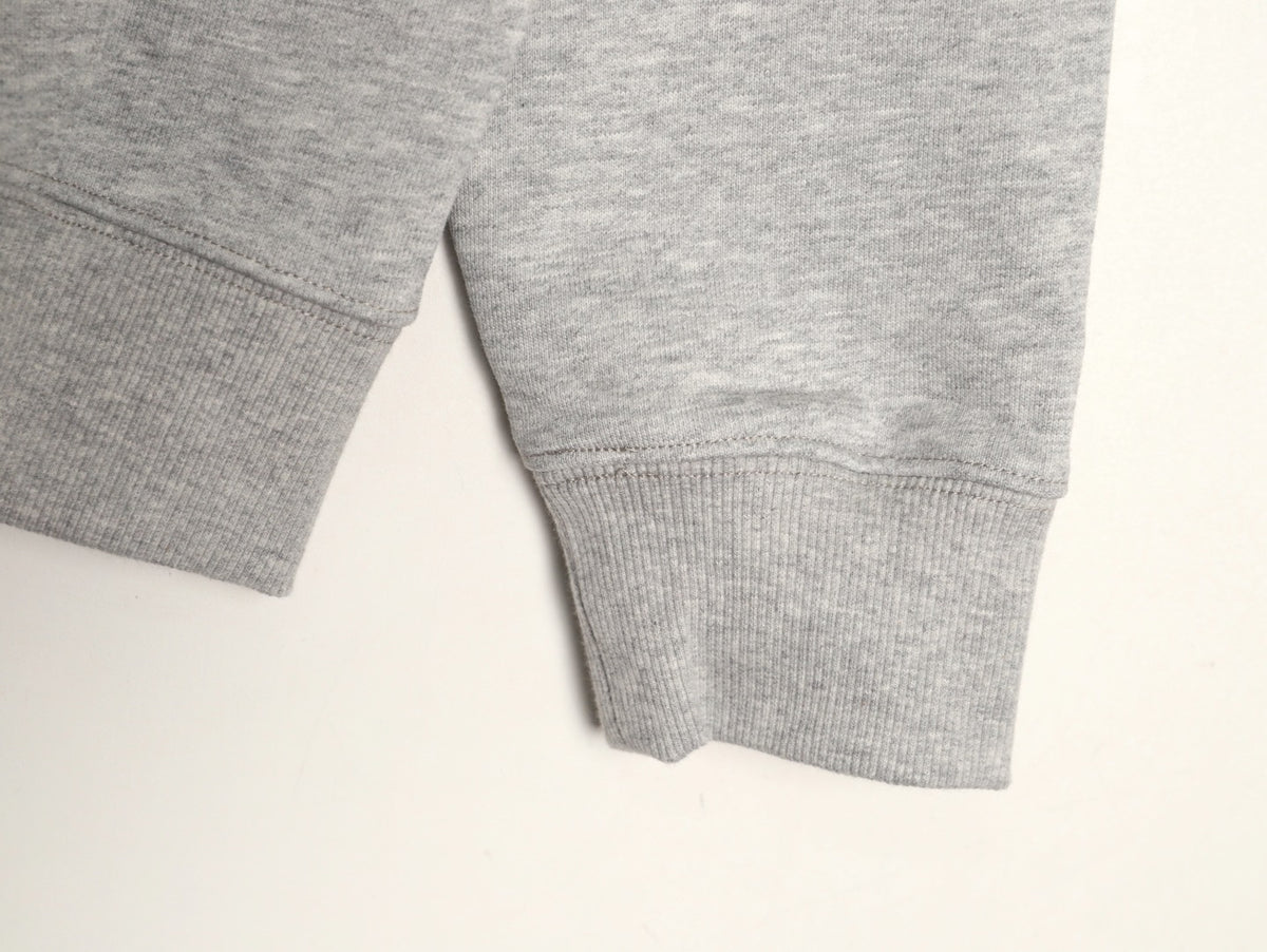 Burberry Equestrian Knight Embroidered Gray Check-Detail Zip Hoodie