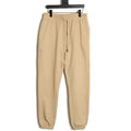 Burberry 25FW Equestrian Knight Cross-Stitch Back-Pocket Beige Jogger Pants