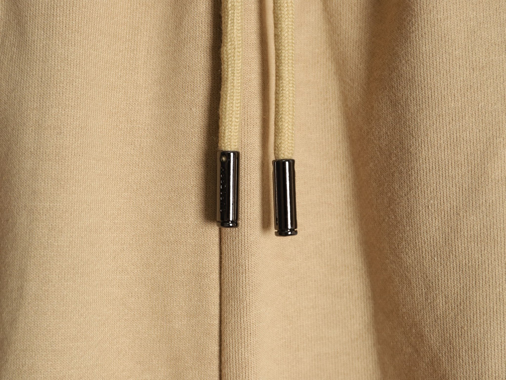 Burberry 25FW Equestrian Knight Cross-Stitch Back-Pocket Beige Jogger Pants