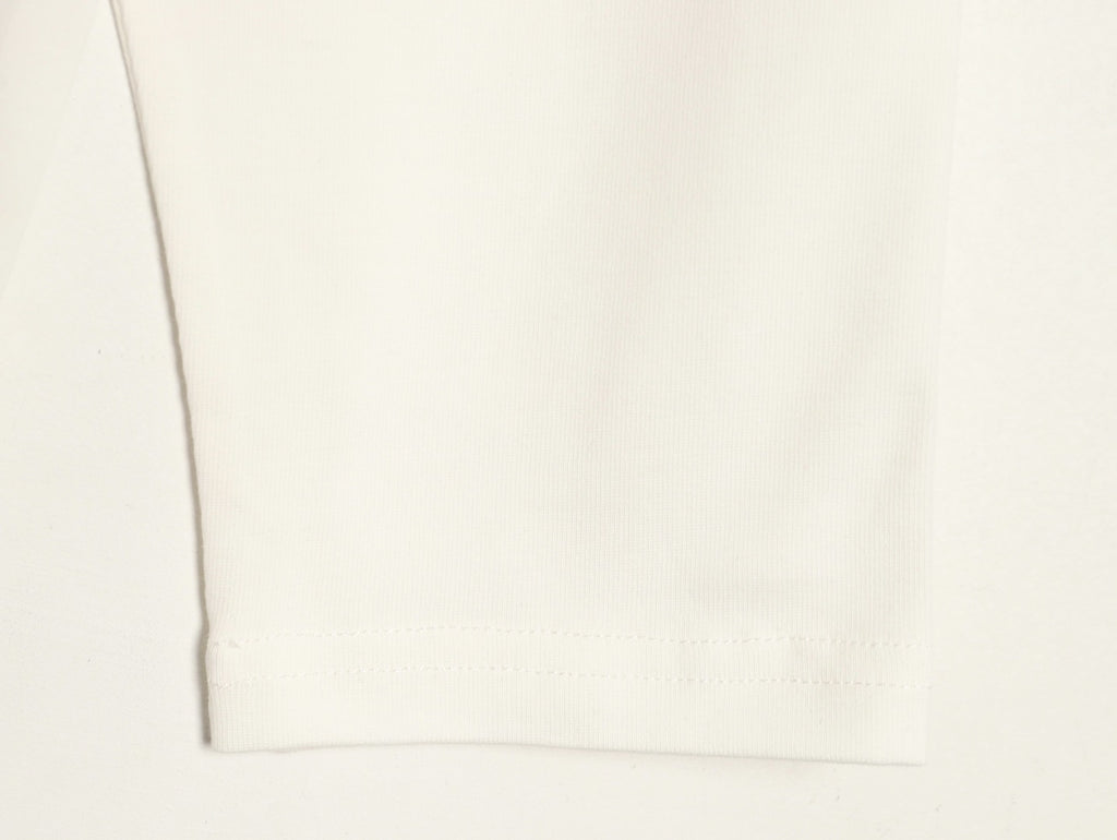 Burberry Colorful Equestrian Knight Embroidered White Long-Sleeve Top