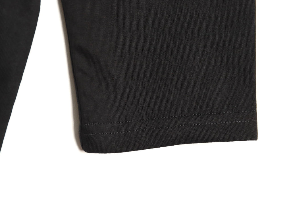 Burberry Colorful Equestrian Knight Embroidered Black Long-Sleeve Top