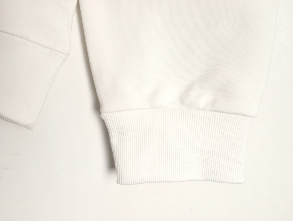 Loewe 25FW Small Anagram Logo White Crewneck Sweatshirt