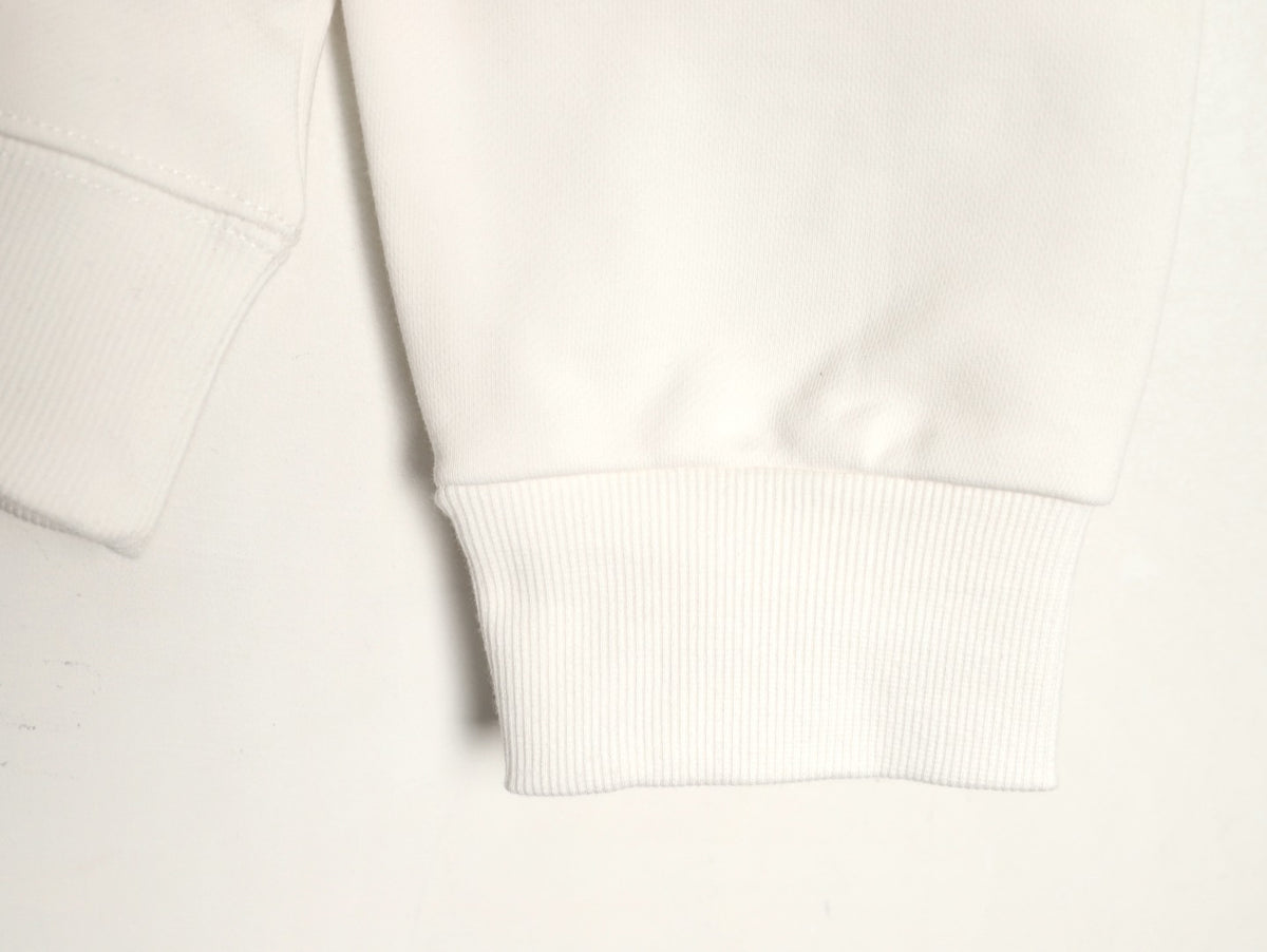 Loewe 25FW Small Anagram Logo White Crewneck Sweatshirt