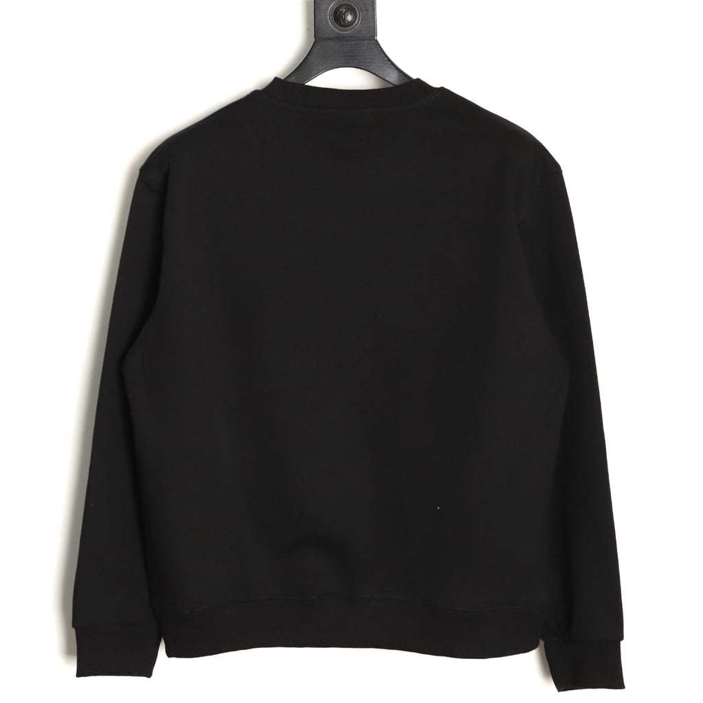 Loewe 25FW Small Anagram Logo Black Crewneck Sweatshirt