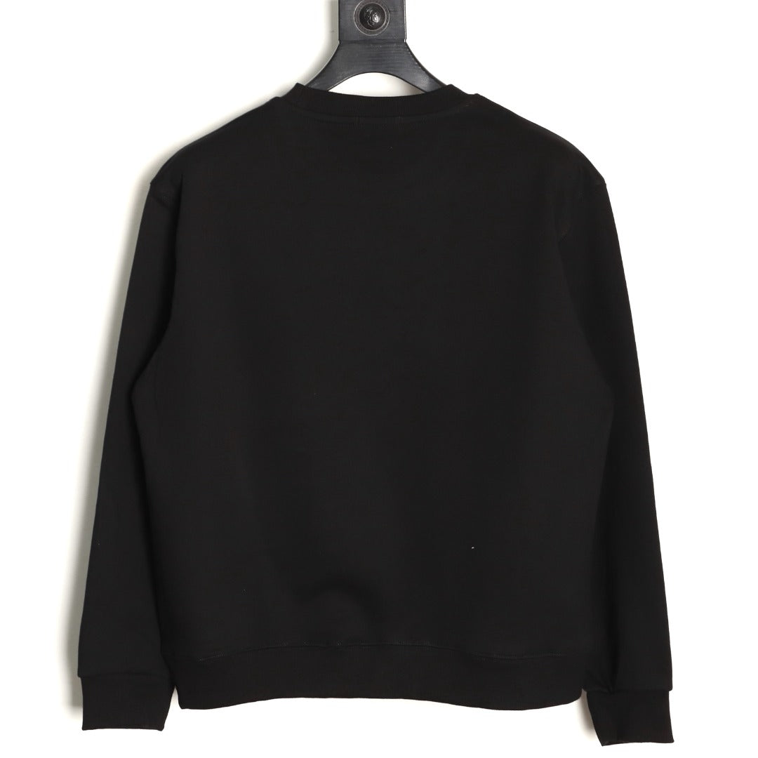 Loewe 25FW Small Anagram Logo Black Crewneck Sweatshirt