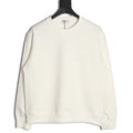 Chanel 25FW Small Silicone-Logo White Crewneck Sweatshirt