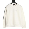 Louis Vuitton 25FW White Dual-Portrait Back Graphic Crewneck Sweatshirt