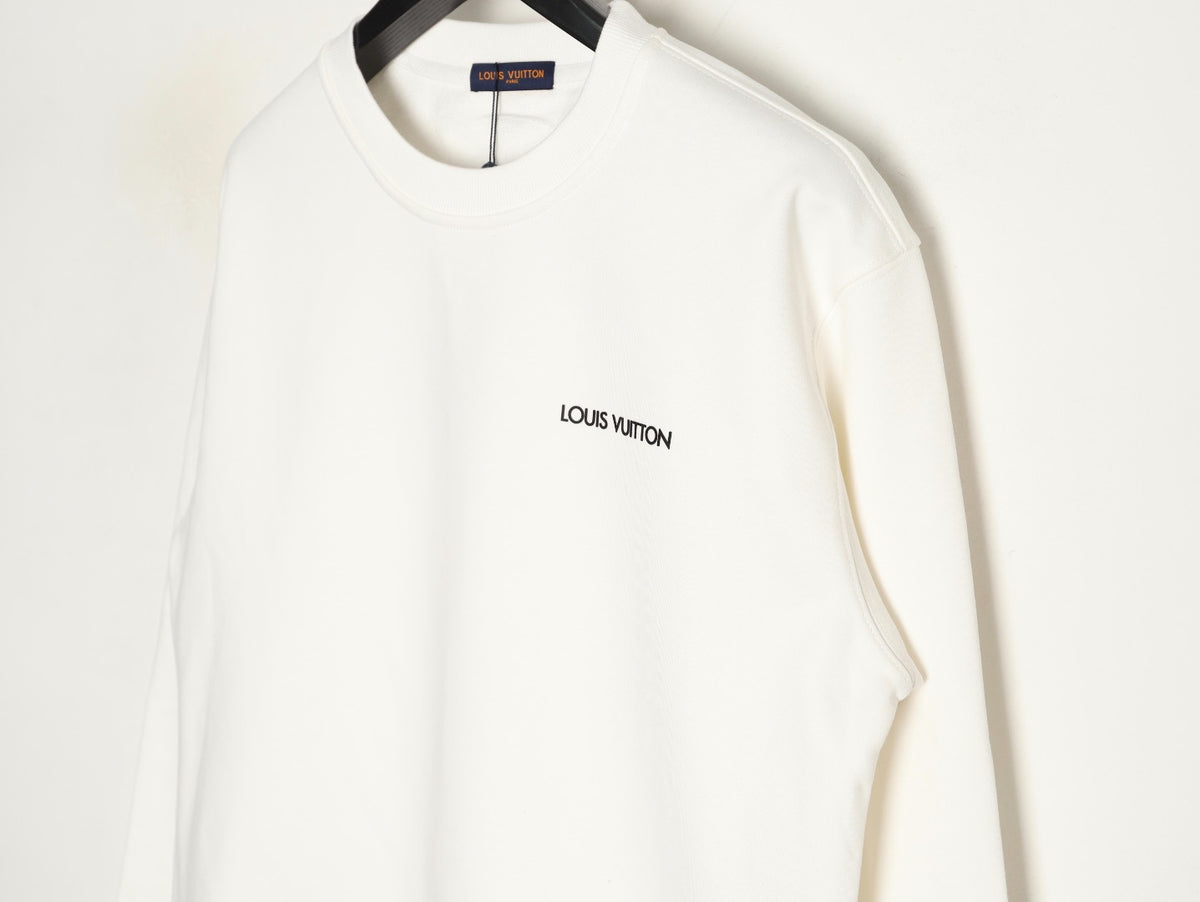 Louis Vuitton 25FW White Dual-Portrait Back Graphic Crewneck Sweatshirt