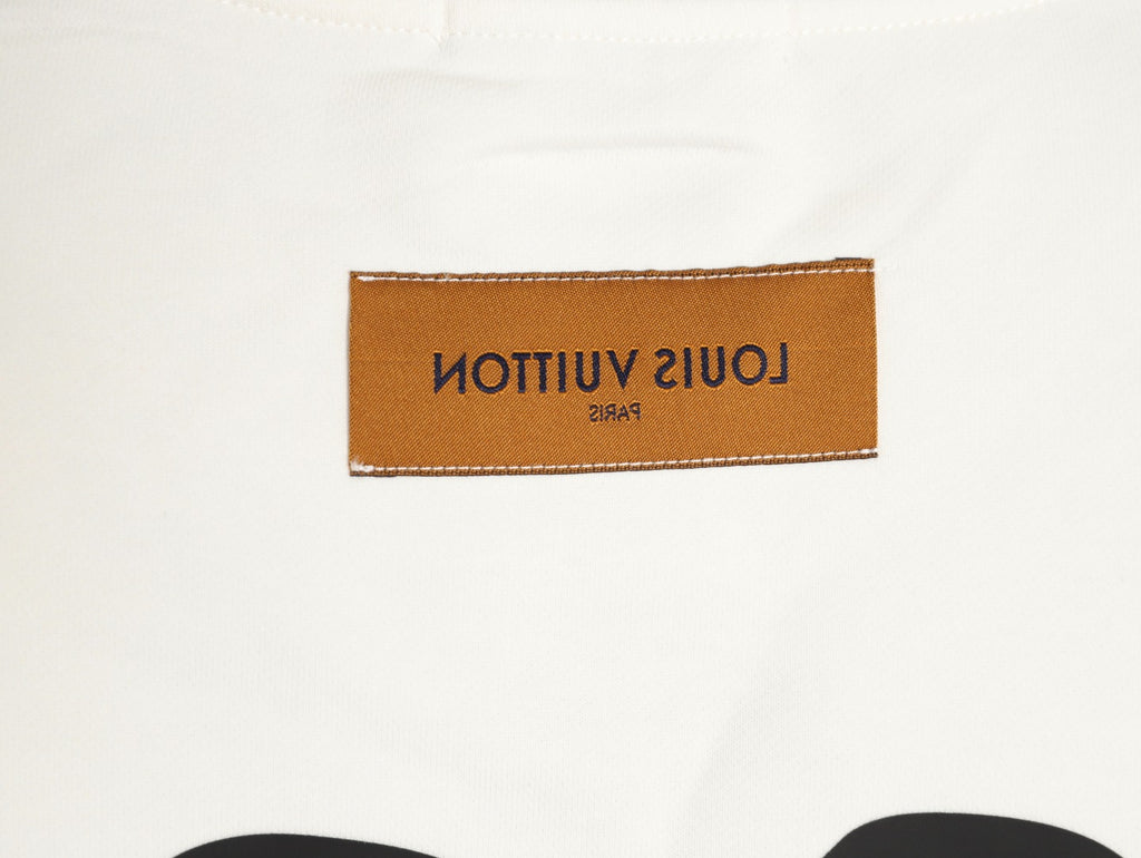 Louis Vuitton 25FW White Dual-Portrait Back Graphic Crewneck Sweatshirt