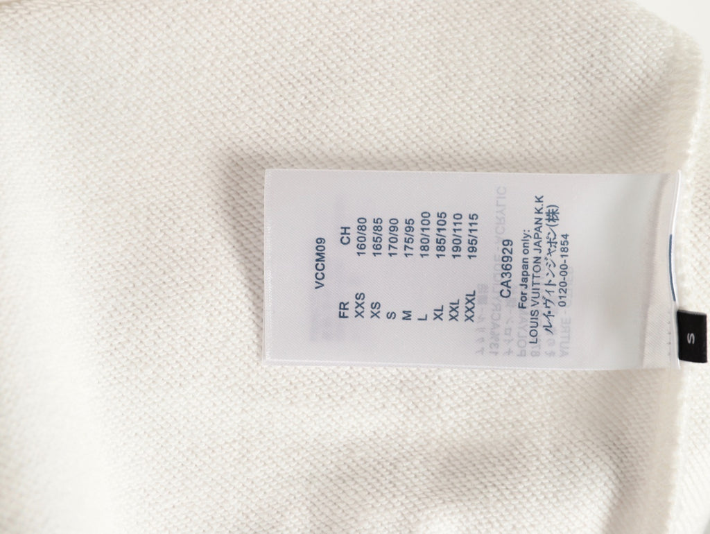 Louis Vuitton 25FW White Dual-Portrait Back Graphic Crewneck Sweatshirt