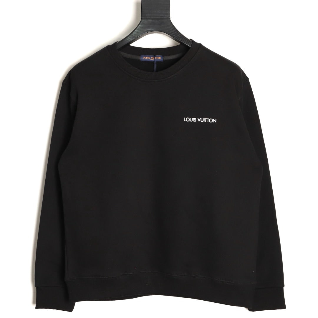 Louis Vuitton 25FW Black Dual-Portrait Back Graphic Crewneck Sweatshirt
