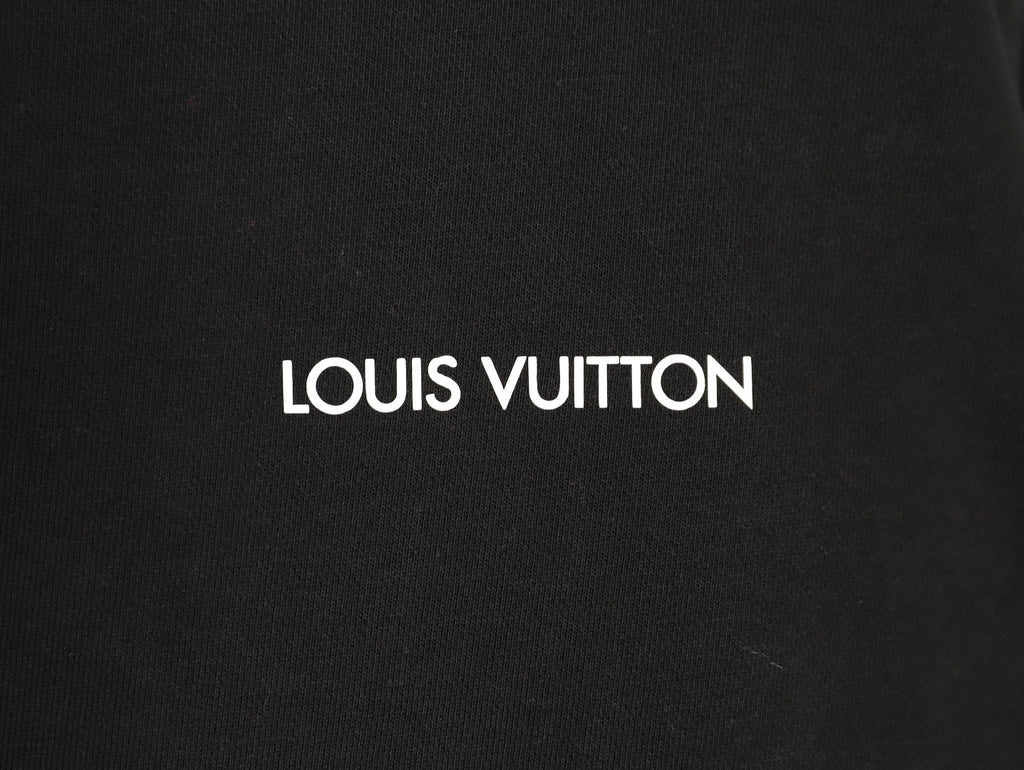 Louis Vuitton 25FW Black Dual-Portrait Back Graphic Crewneck Sweatshirt