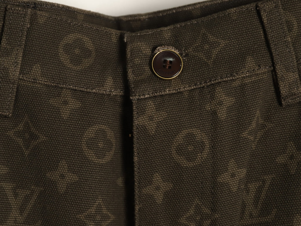 Louis Vuitton All-Over Monogram Wax-Finish Denim Pants