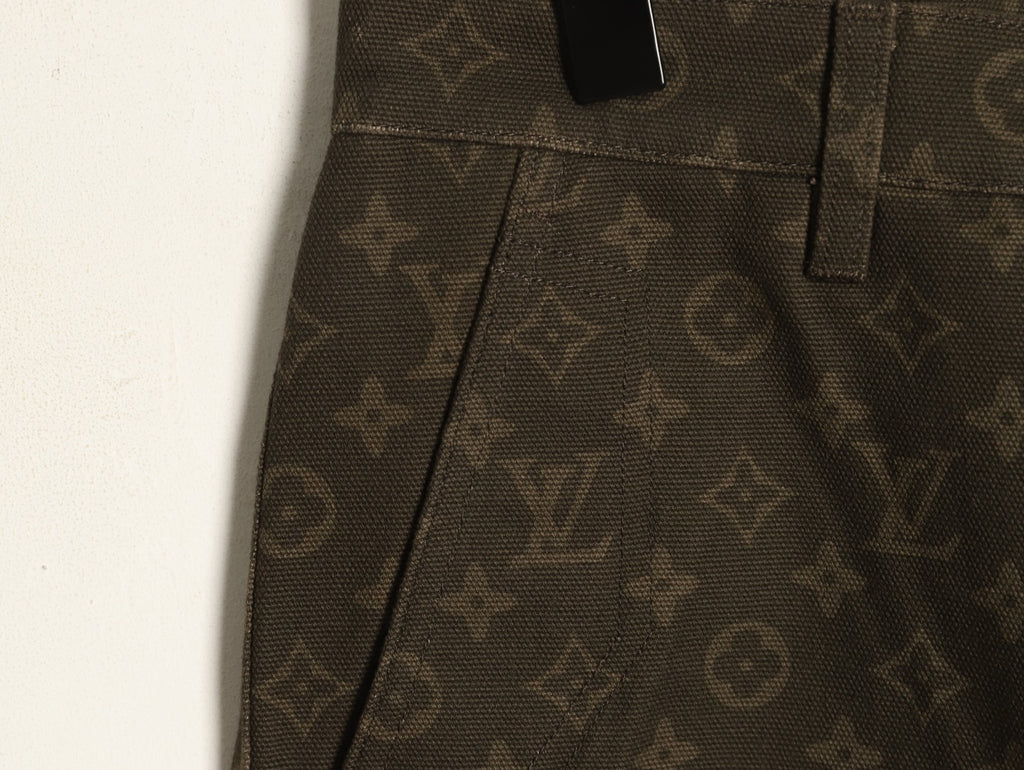 Louis Vuitton All-Over Monogram Wax-Finish Denim Pants