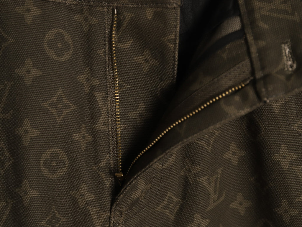 Louis Vuitton All-Over Monogram Wax-Finish Denim Pants
