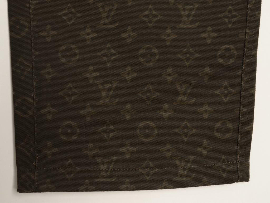 Louis Vuitton All-Over Monogram Wax-Finish Denim Pants