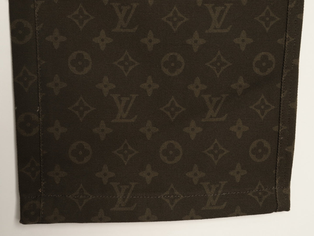 Louis Vuitton All-Over Monogram Wax-Finish Denim Pants