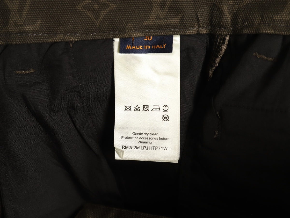 Louis Vuitton All-Over Monogram Wax-Finish Denim Pants