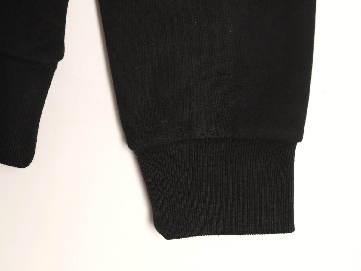 Moncler Black Embossed-Pocket Crewneck Sweatshirt
