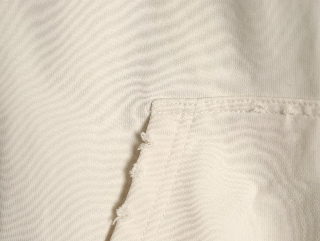 Chrome Hearts Cream Cross-Appliqué Back-Graphic Hoodie