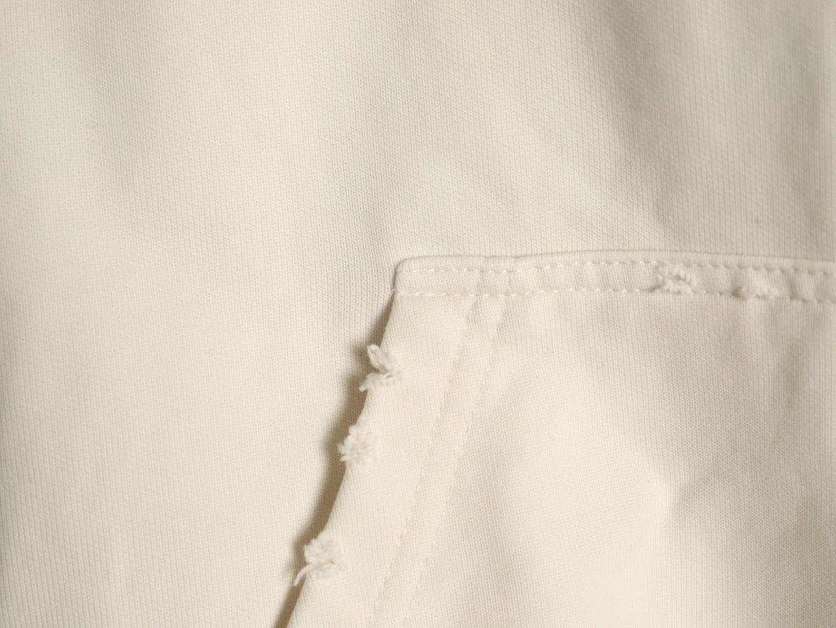 Chrome Hearts Cream Cross-Appliqué Back-Graphic Hoodie