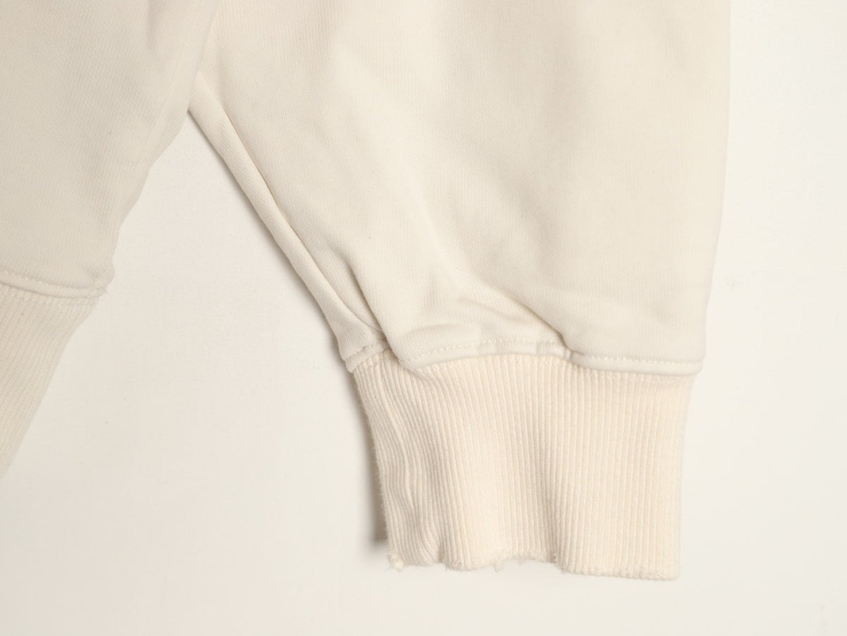 Chrome Hearts Cream Cross-Appliqué Back-Graphic Hoodie