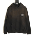 Chrome Hearts Black Cross-Appliqué Back-Graphic Hoodie